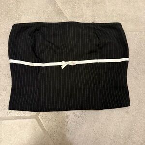 Subdued Black and White Tube Top